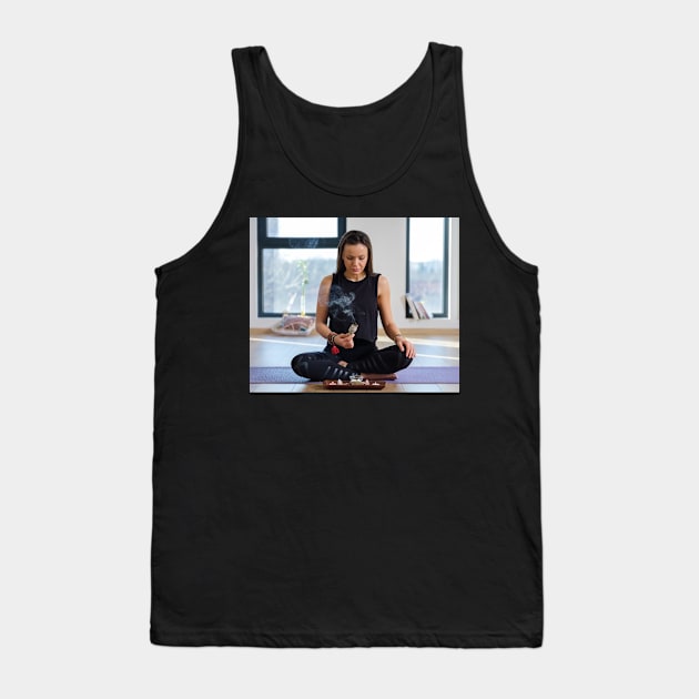 Yoga sage smoke ritual Tank Top by naturalis